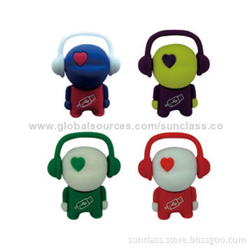 Custom-shaped PVC USB Flash Drive, New